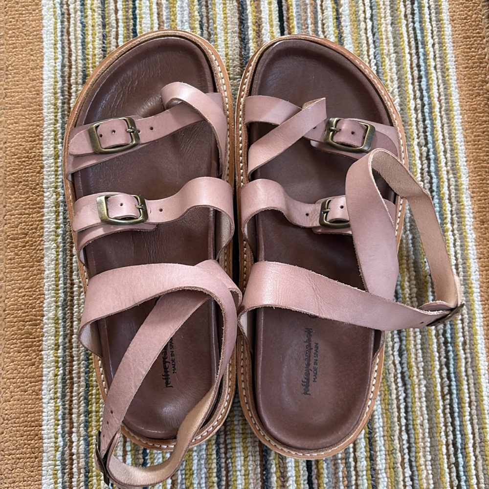 Jeffrey Campbell Pink Leather Strappy Sandals